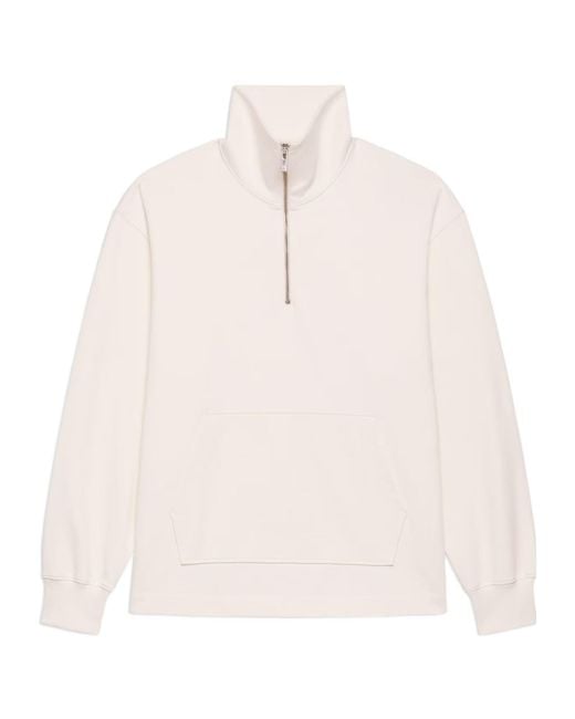 Helmut Lang Natural Quarter-Zip Sweatshirt for men