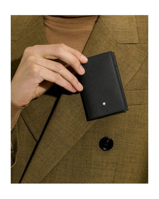Montblanc Black Card Holder 2Cc for men