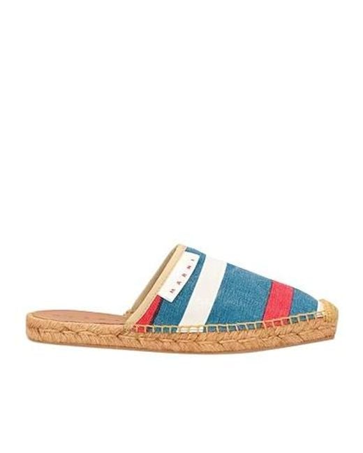 Marni Blue Round Toe Espadrilles