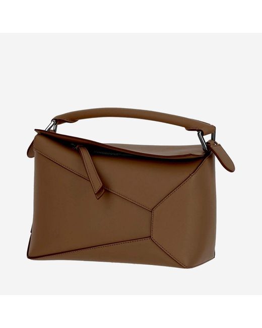 Loewe Brown Puzzle Edge Shoulder Bag