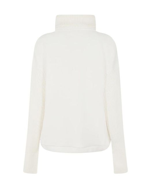 Varley White Hannah Cowl Neck Sweat