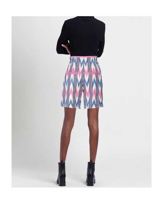 Isabel Marant Blue Drawstring Belt Shorts