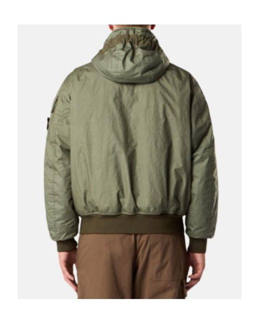 Stone Island Green Zipped Jacket for men