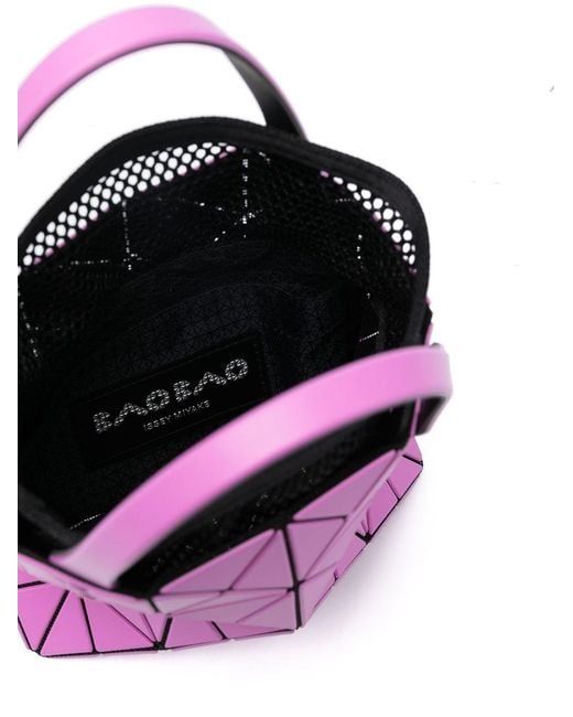 Issey Miyake Pink Geometric-Design Tote Bag