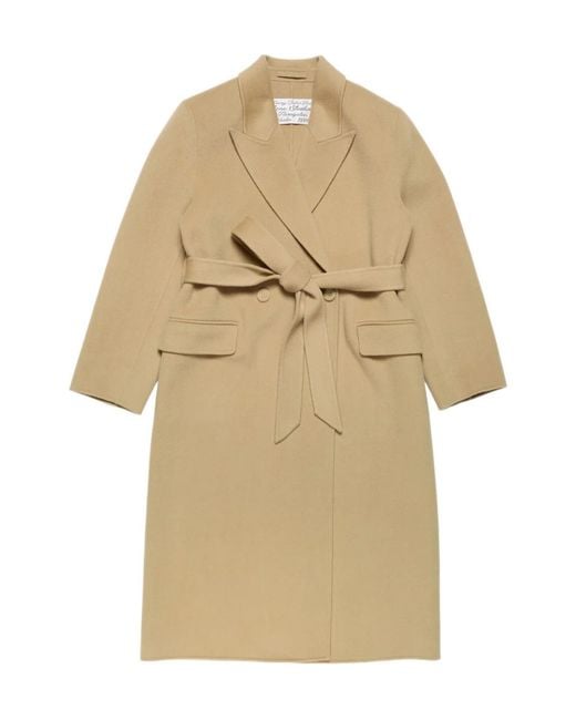 Acne Natural Double-Breasted Wool Coat