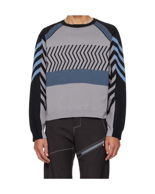 Kiko Kostadinov Gray Gizi Knitwear for men