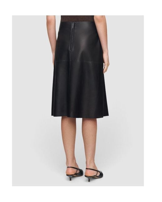 Joseph Black Niven Soft Nappa Leather Skirt