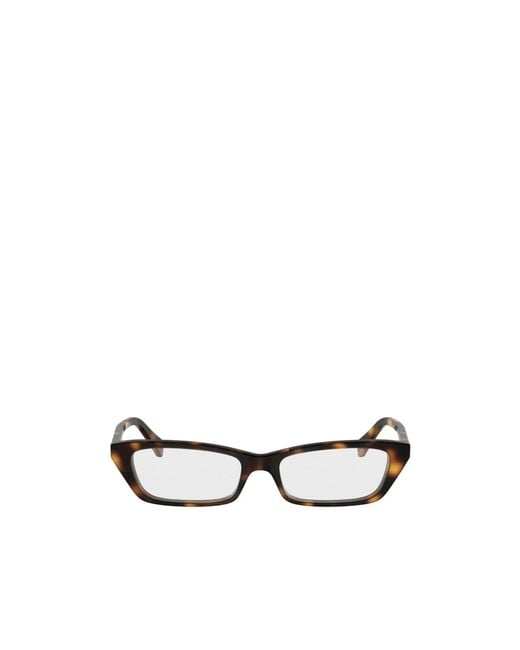 Céline White Full-Rimmed Plano Lenses for men