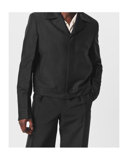 Prada Black Wool Blend Blazer for men