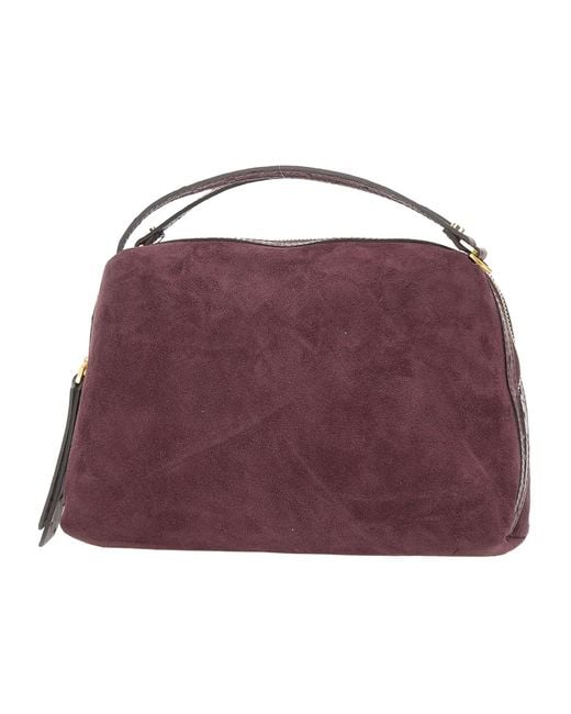 Gianni Chiarini Purple Alifa Top Handle Shoulder Bag