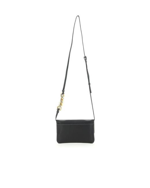 J.W. Anderson White Jw Anderson Logo Printed Foldover Top Shoulder Bag