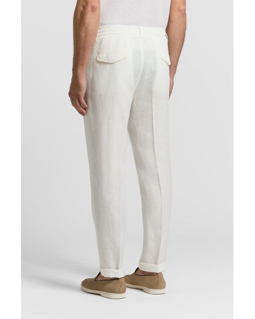 Peserico White Lightweight Jogger Trousers for men