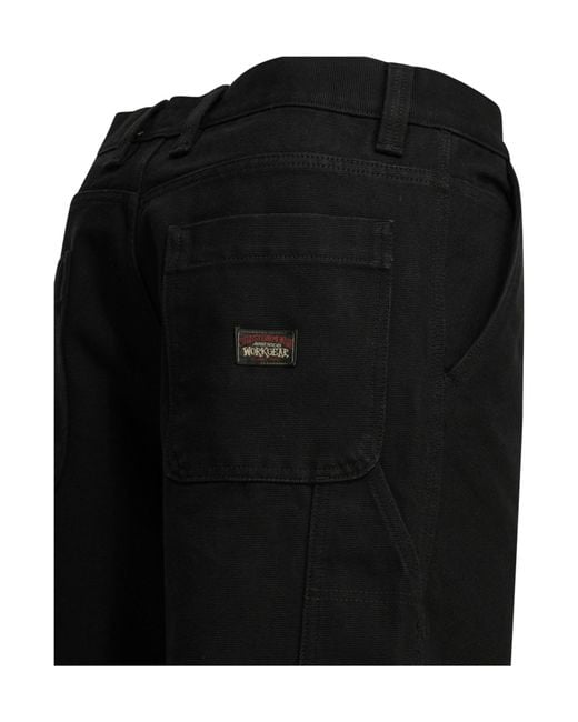 Stussy Black Casual Pants With Belt Loops for men