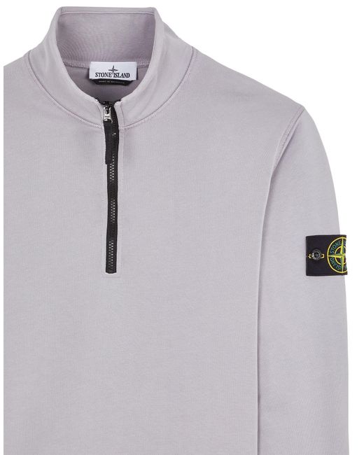 Stone Island Gray Compass-Badge Sweatshirt for men