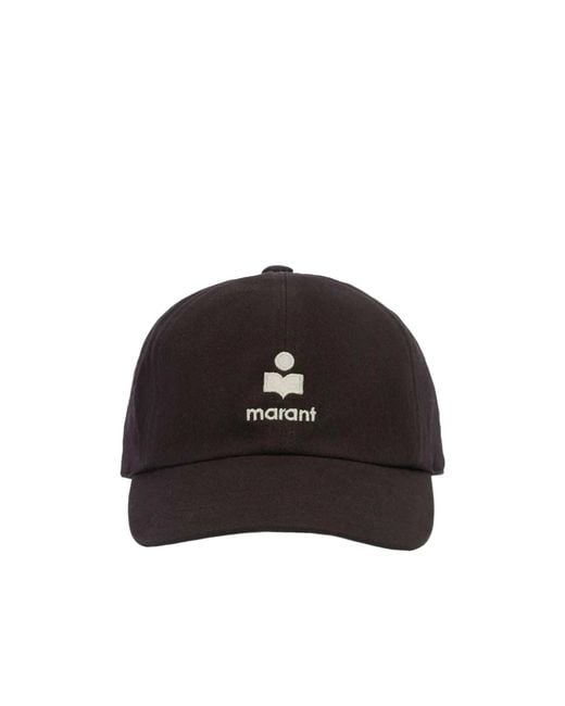 Isabel Marant Black Tomas Baseball Cap