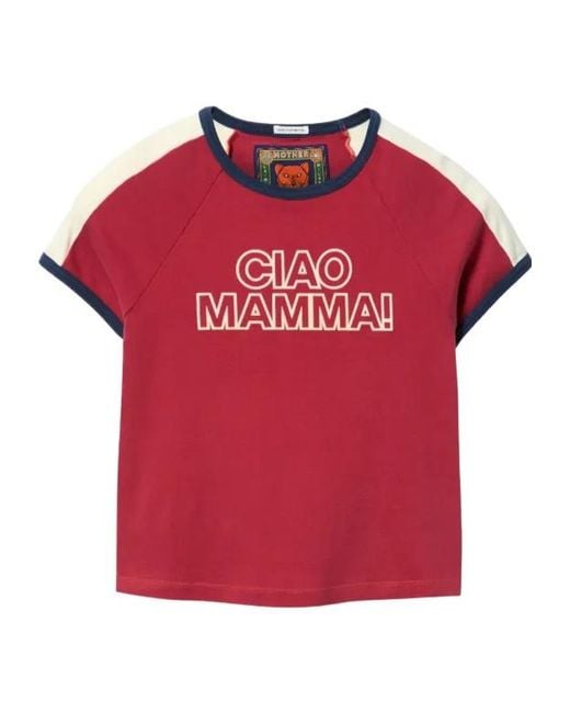 LaDoubleJ Red Slogan-Print T-Shirt