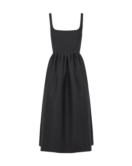 Dior Black Belted Mid-Length Dress