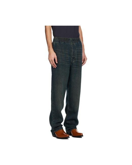 Isabel Marant Blue Faded Detail Jeans for men