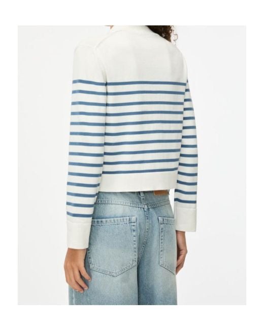 iBlues Blue Boxy Cardigan