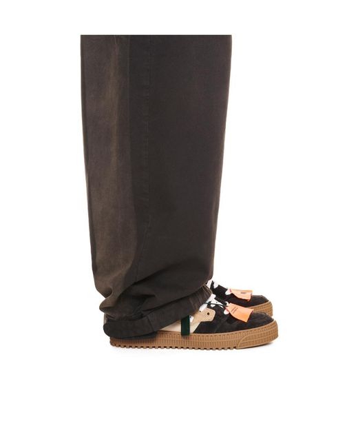 Off-White c/o Virgil Abloh Brown Off-Court 3.0 Lace-Up Sneakers for men