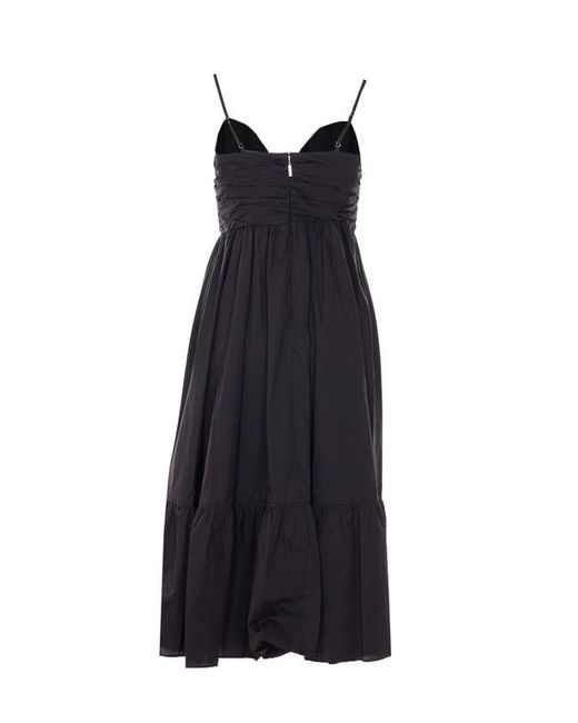 MICHAEL Michael Kors Blue Ruched Midi Dress