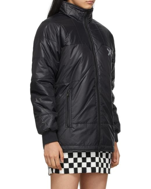 KENZO Black Logo-Print Puffer Jacket