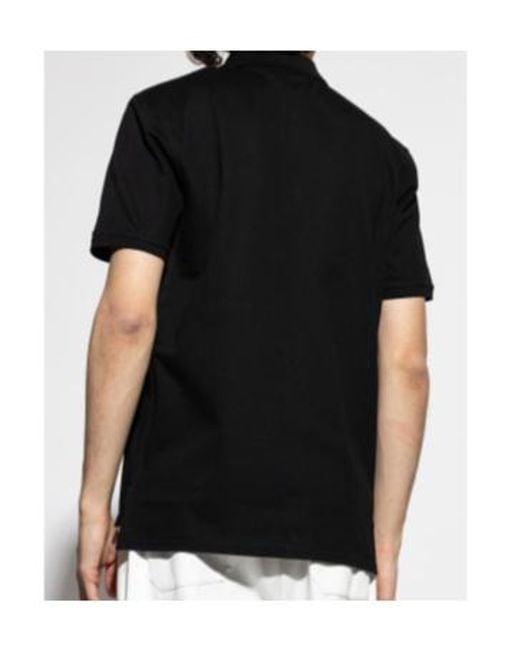 Givenchy Black Logo Patch Short-Sleeved Polo Shirt for men