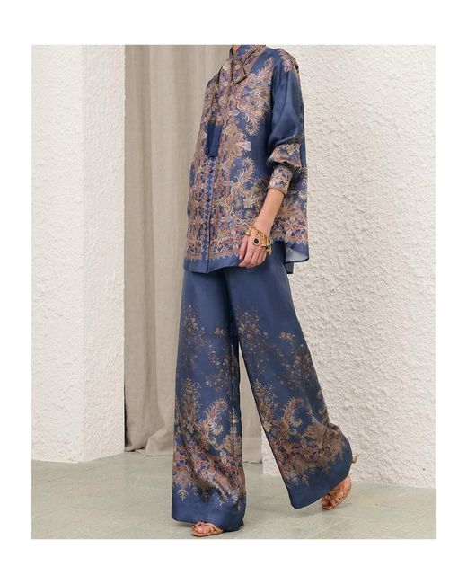 Zimmermann Blue Valiant Relaxed Shirt