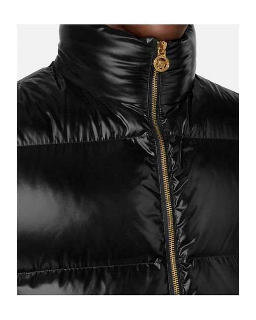 Versace Black Padded Zipped Gilet for men