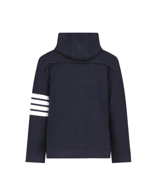 Thom Browne Blue Stripe Detailed Jacket for men
