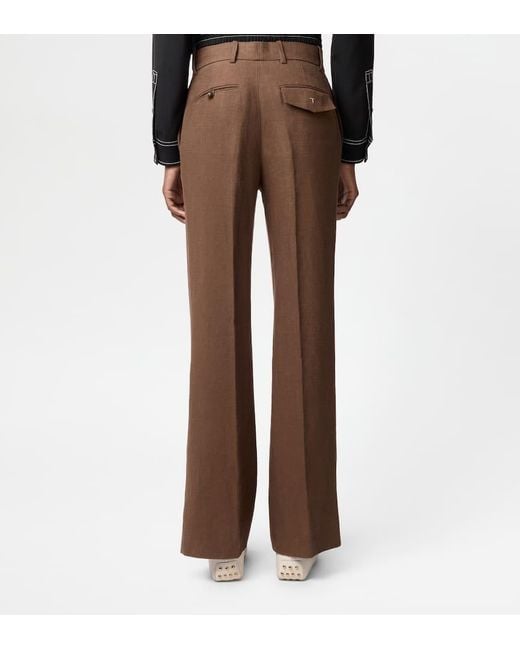 Tod's Brown Belt Loop Casual Pants