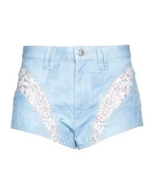 Isabel Marant Blue Stylish Versatile Light Wash Denim Shorts