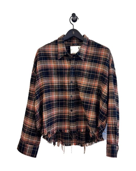 R13 Black Plaid Shirt