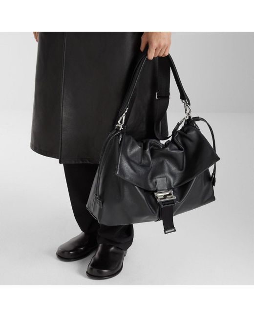 Fendi Black Flux Maxi Shoulder Bag for men