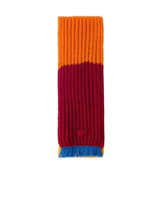 Prada Red Wool Scarf