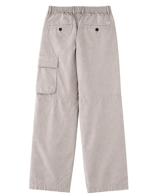 C P Company Gray Lens-Detailed Straight Leg Trousers for men