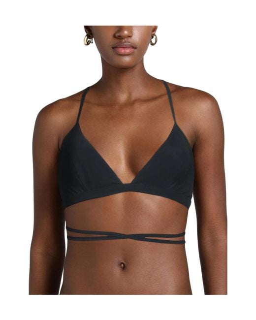 Isabel Marant Black Neutraltone Triangle Bikini Top