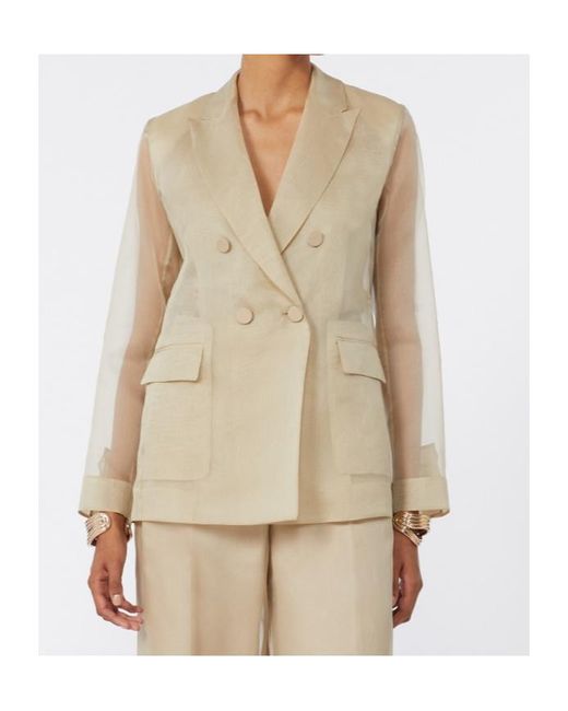 Max Mara Natural Pianoforte Double-Breasted Blazer
