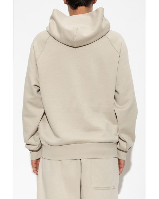 Moose Knuckles White Long-Sleeved Hooded Sweatshirt for men