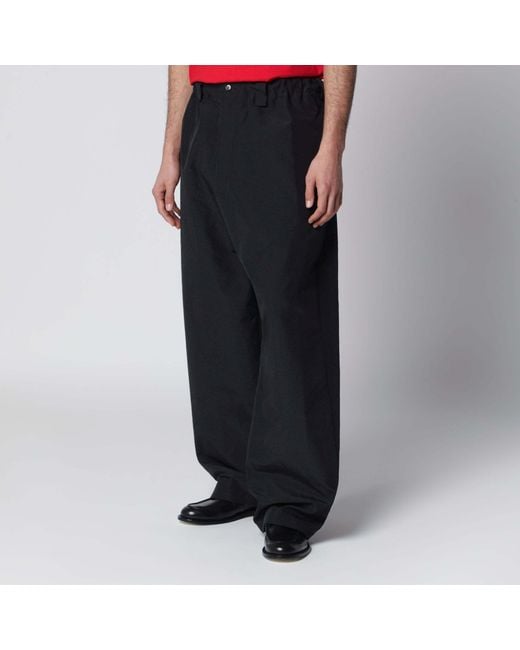 Willy Chavarria Black Casual Pants With Belt Loops for men