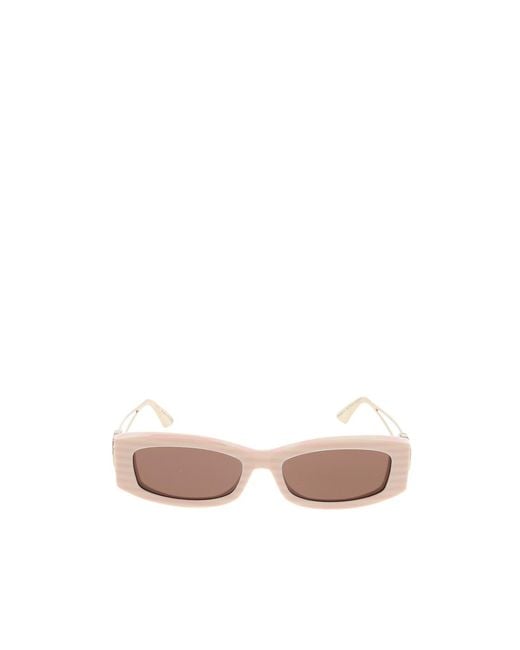 Dior Pink Eyewear 30Montaigne S14I Rectangular Sunglasses