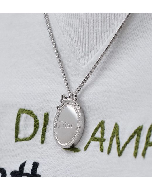 Dior Metallic Médaillon Pendant Necklace for men