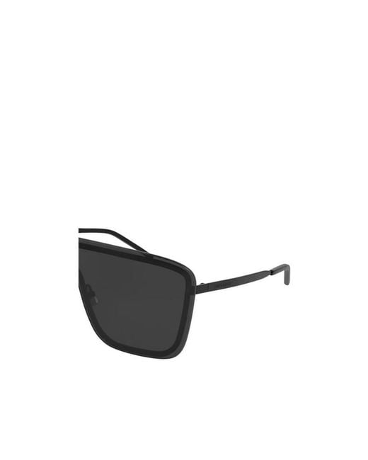 Saint Laurent Black Eyewear Sl 364 Mask Shield Sunglasses