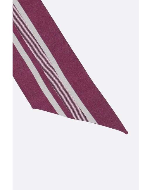 Prada Red Pattern-Printed Scarf