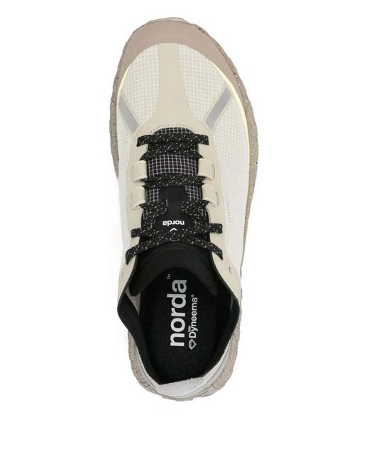 Norda White Lace-Up Sneakers for men