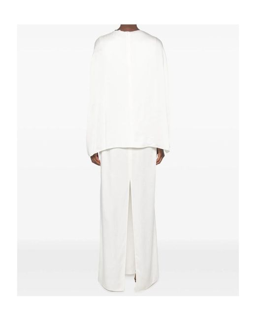 Stella McCartney White Draped Detail Dress