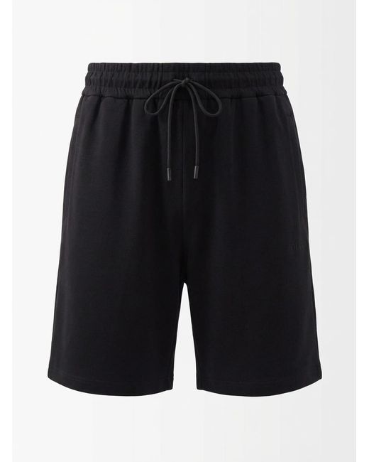 Gucci Black Technical Jersey Shorts With Logo for men