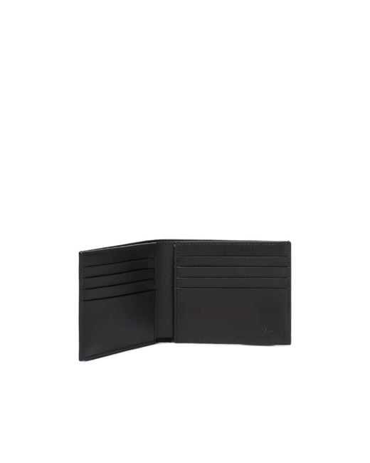 Fendi Black Squared Ff Bi-Fold Wallet for men