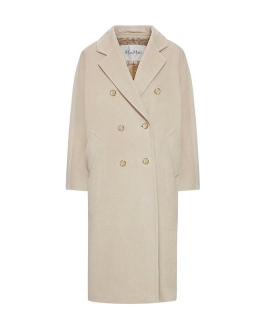 Max Mara Natural Ticino Double-Breasted Belted Coat