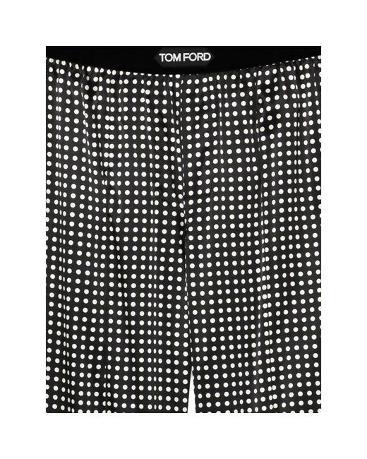 Tom Ford Gray Polka Dot Pyjama Trousers for men